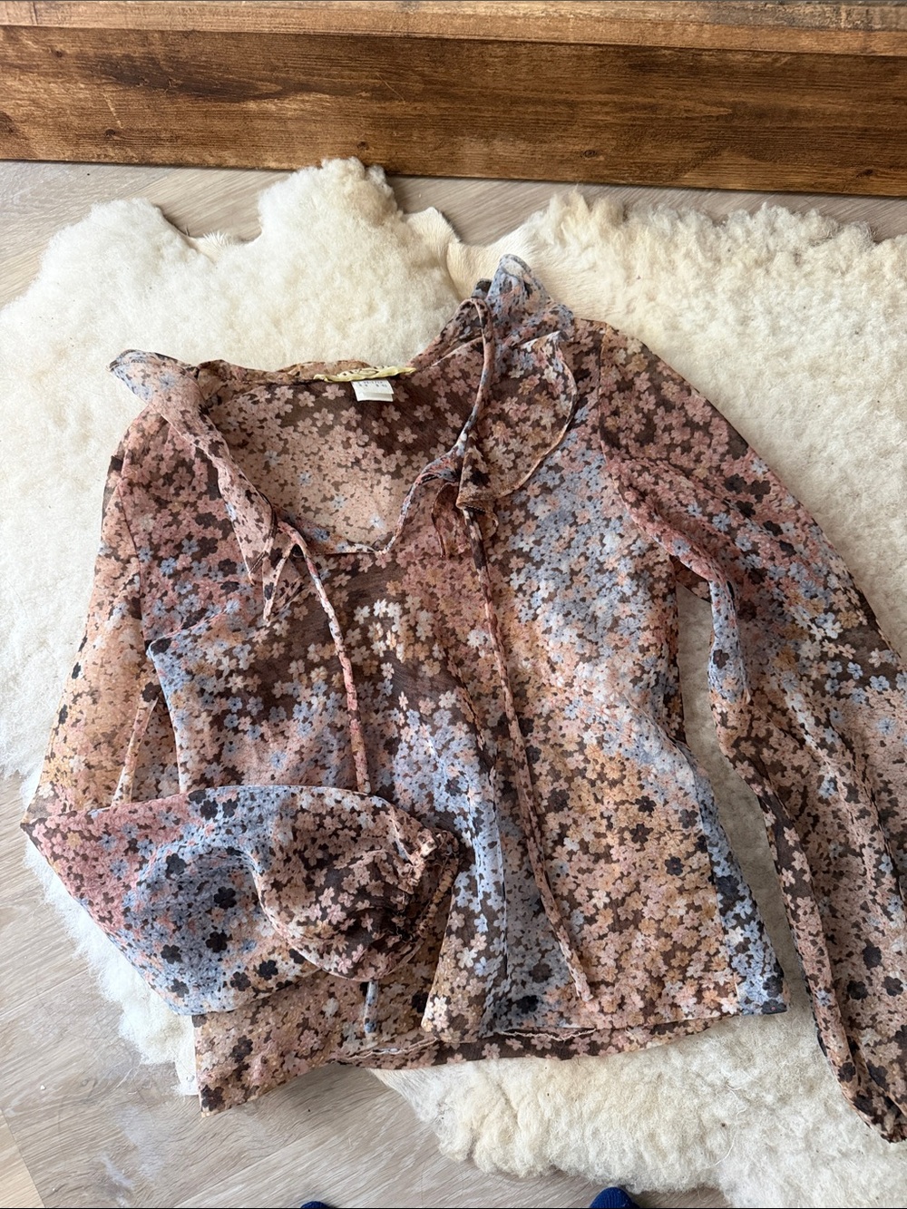 VTG chiffon top✨
